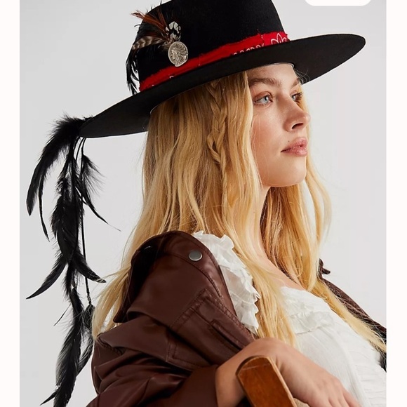 Free People Accessories - Free people fairy feather tale felt  grand central hat co new with tags